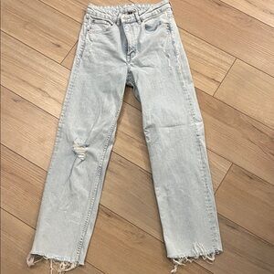 H&M Light Blue Straight Leg Jeans
